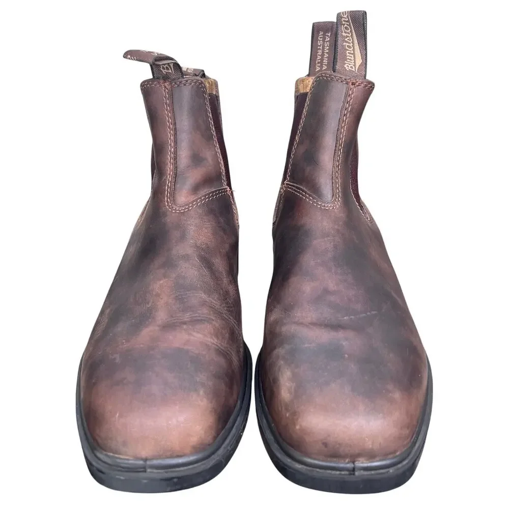 Blundstone Classic Rustic Brown Leather Chelsea Boots Size 9.5 US 10.5